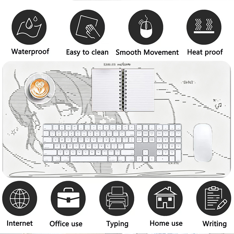 1Pç Mouse Pad de Couro Anime A - Gaming Keyboard High Ground avaliação e preço